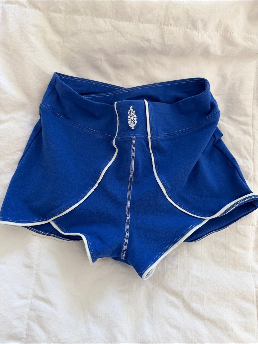 FP Movement by Free People Royal Blue Athletic Skort with White Piping